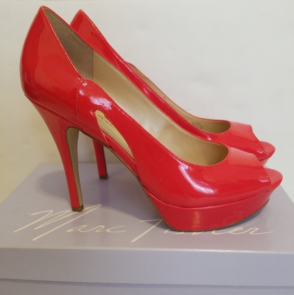 Marc Fisher Shoes - Marc Fisher Patent Leather Red Pumps